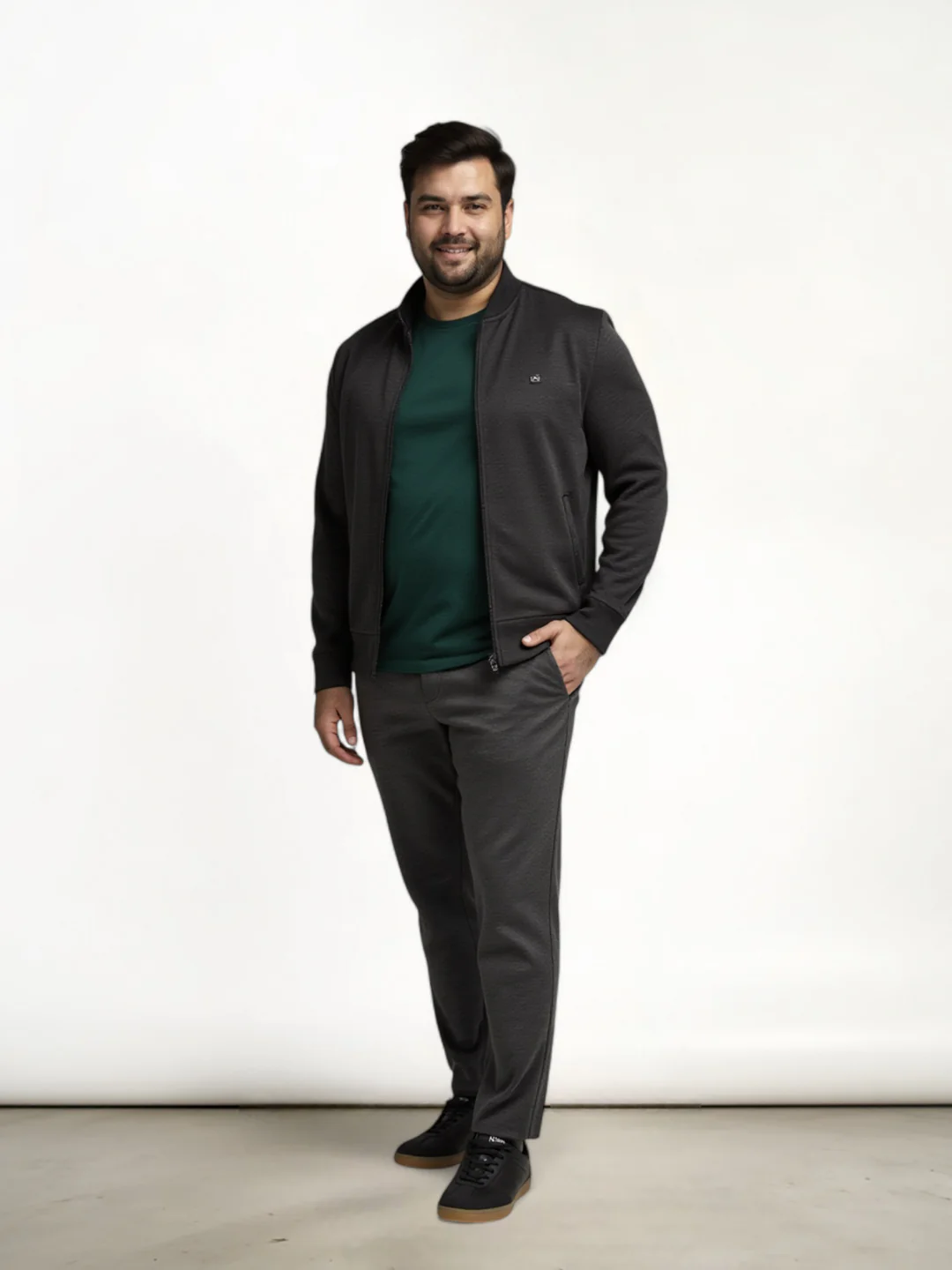 Charcoal Plus Size Power-Stretch Pants - Image 5