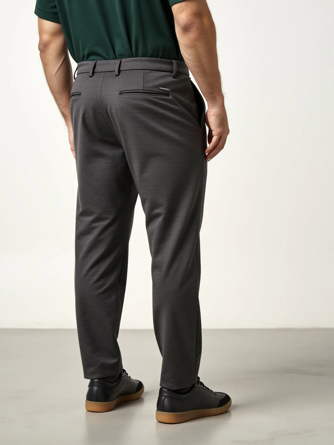 Charcoal Plus Size Power-Stretch Pants - Image 7