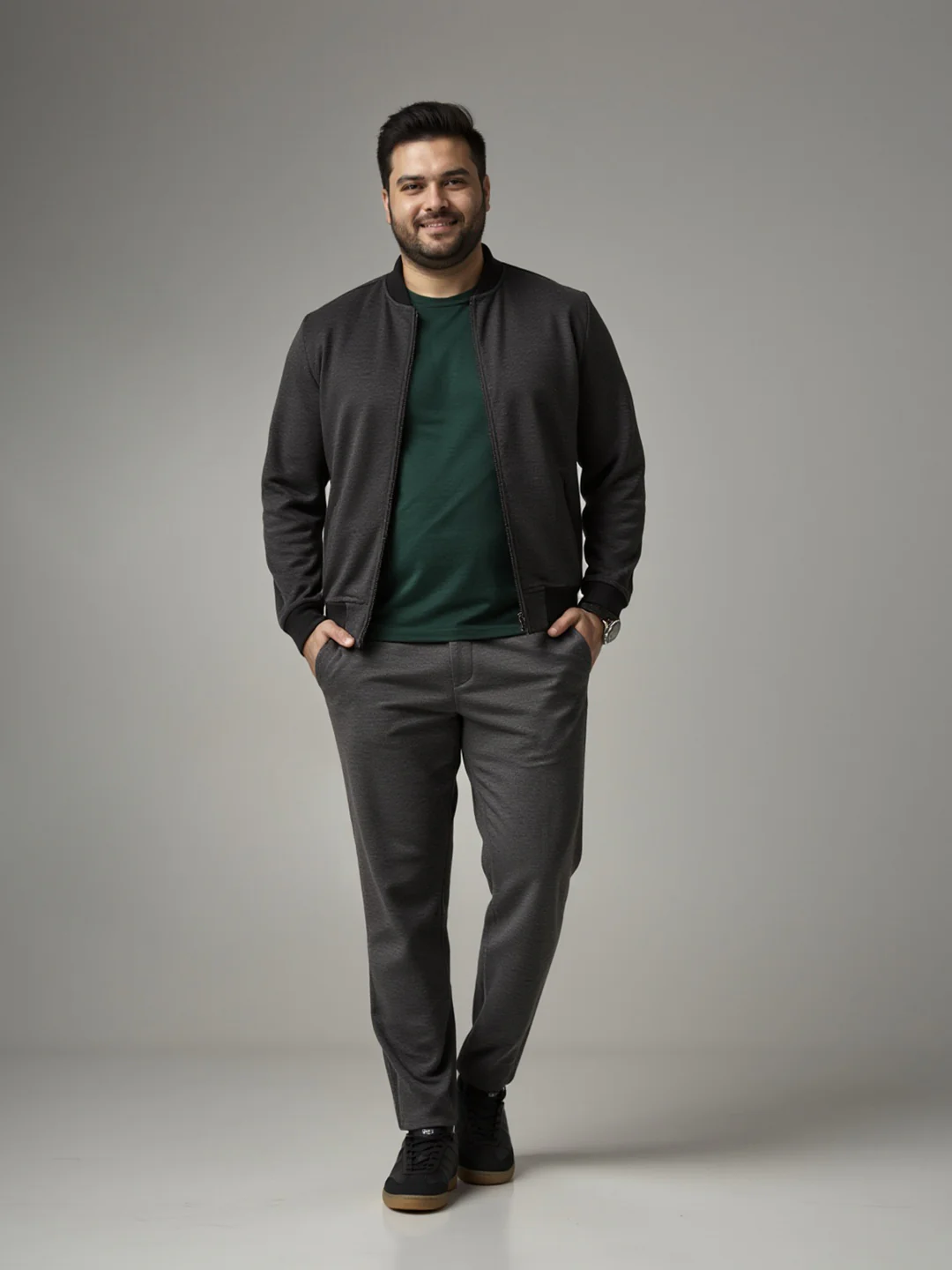 Charcoal Plus Size Power-Stretch Pants - Image 8