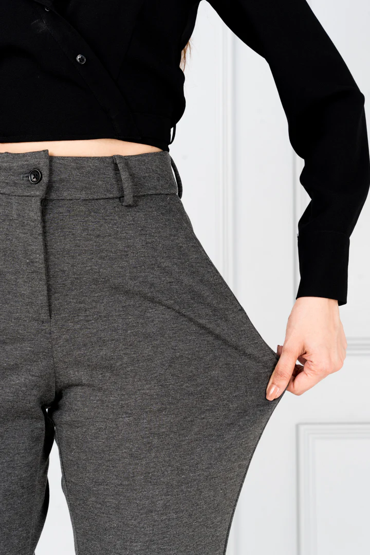 Charcoal Power-Stretch Pants - Women - Image 3