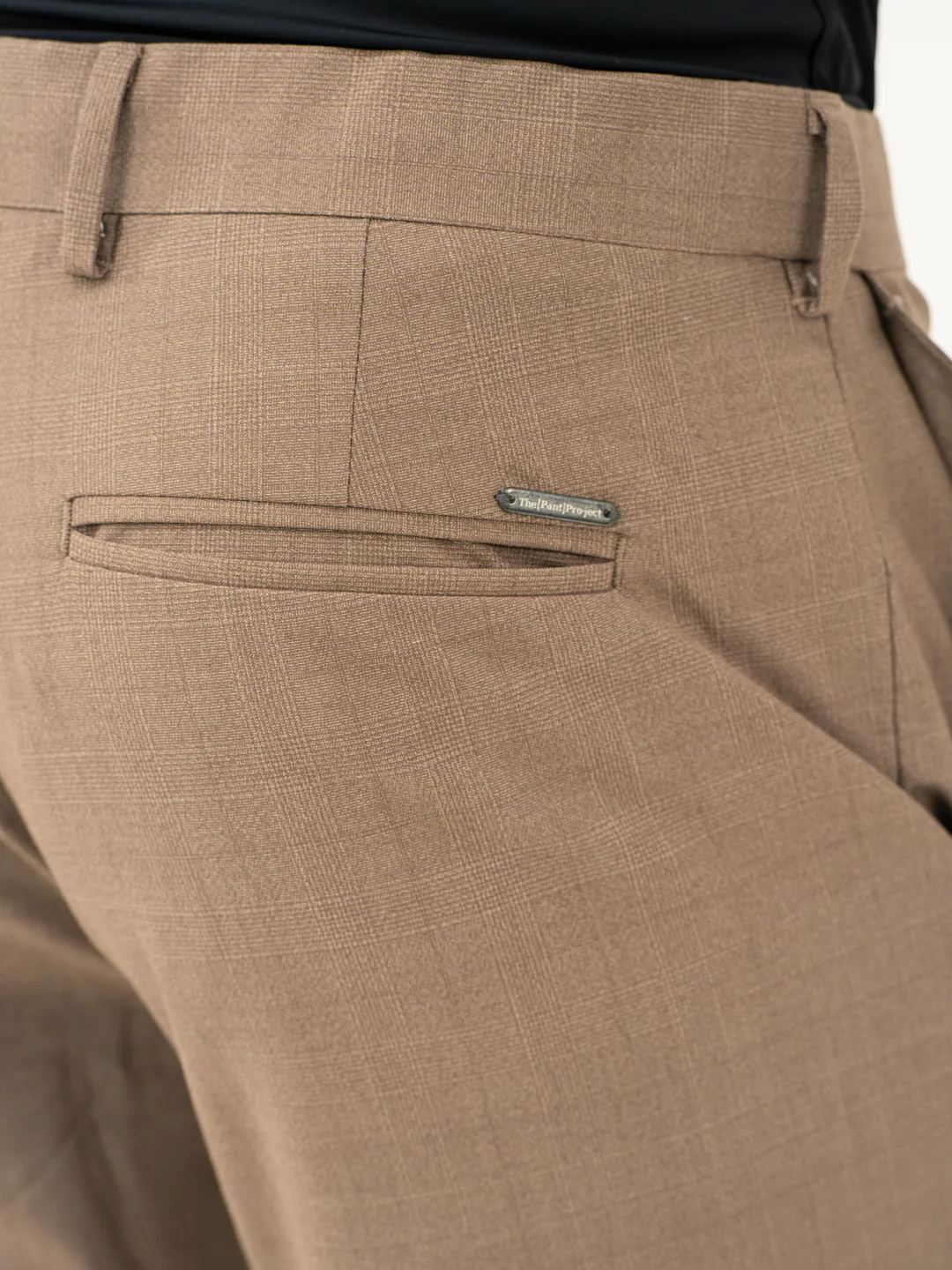 Chestnut Brown Checks Formal Pants - Image 12