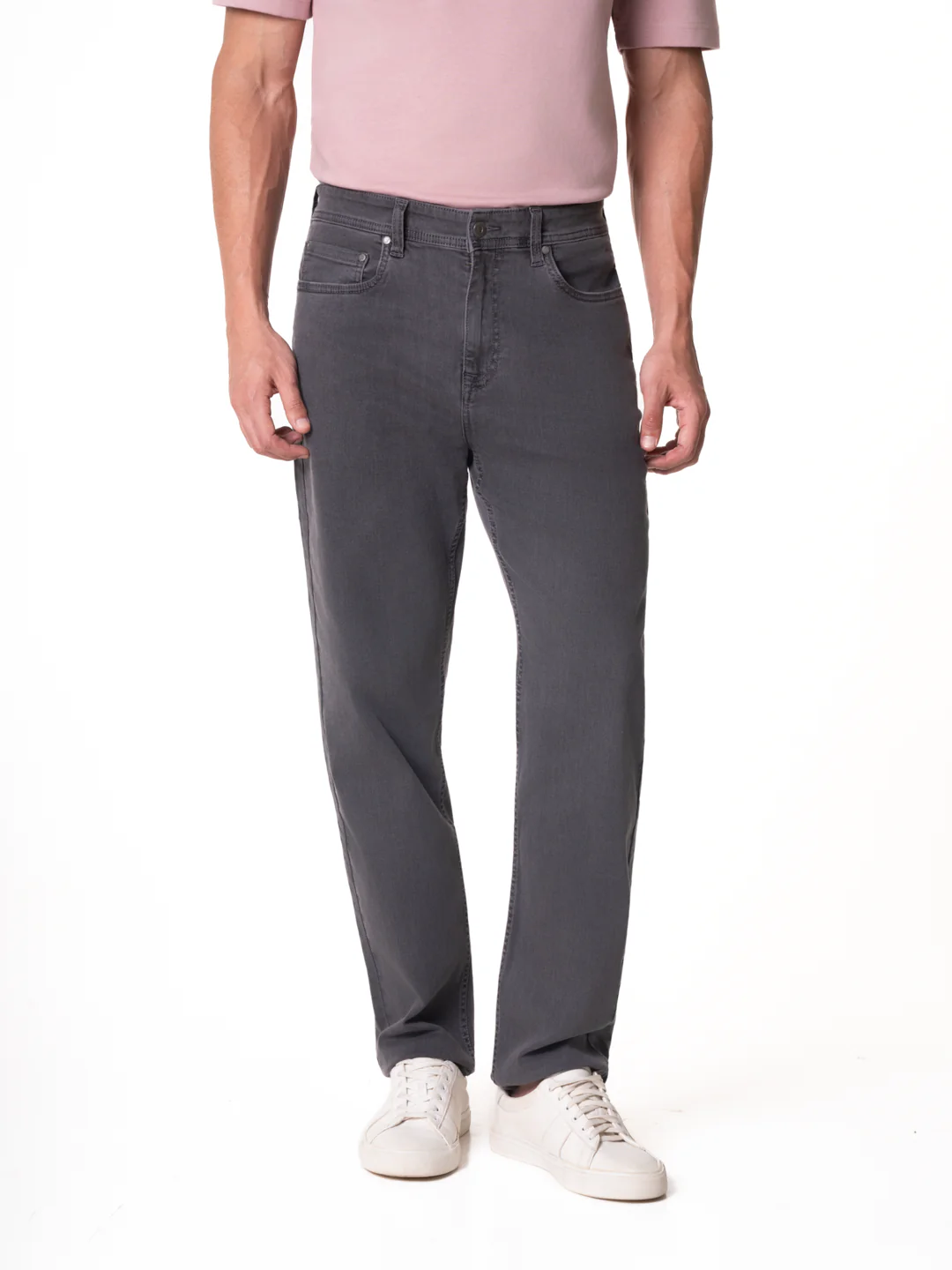 Chrome Grey Relaxed Fit Jeans - Image 2