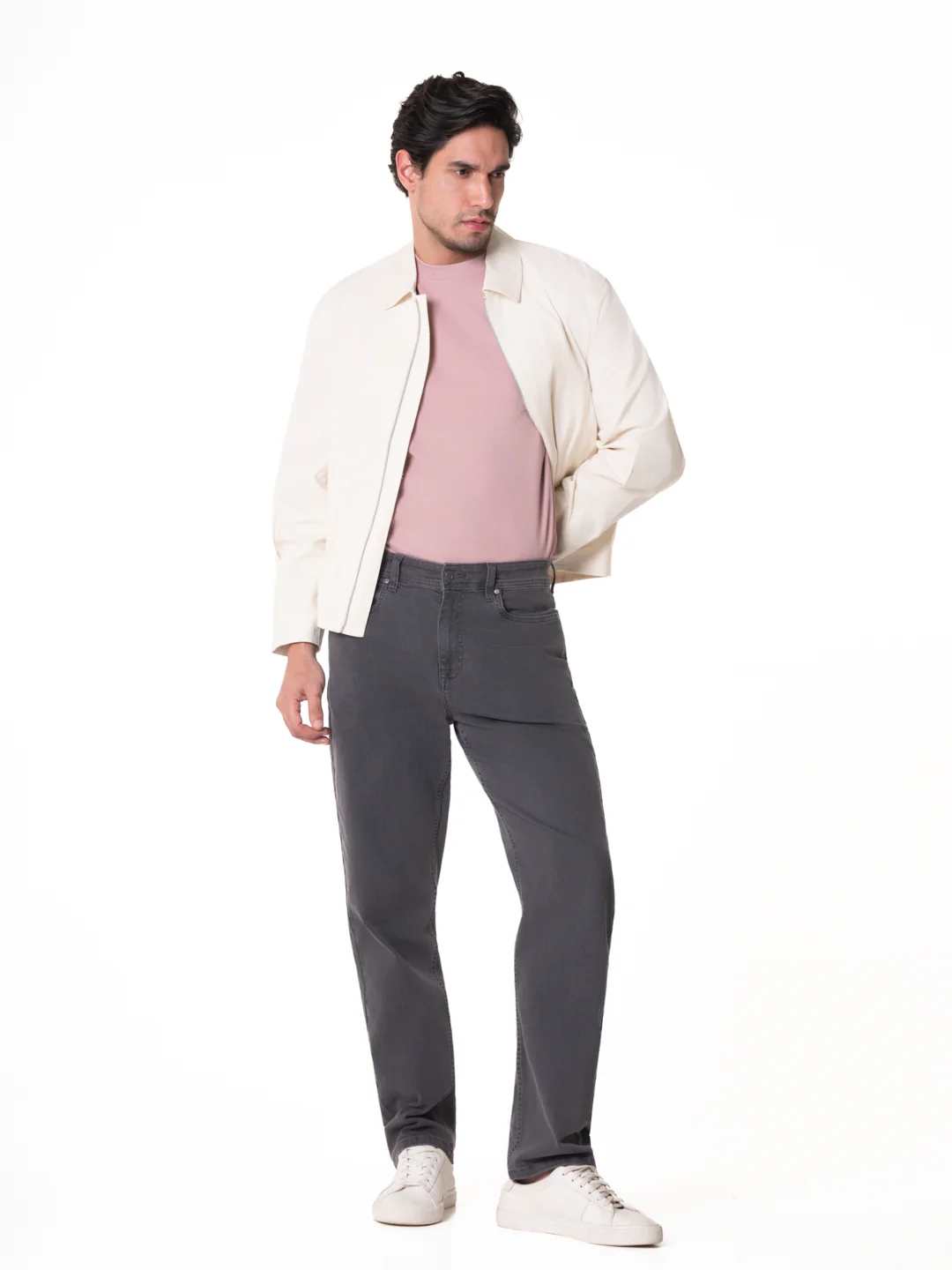 Chrome Grey Relaxed Fit Jeans - Image 8