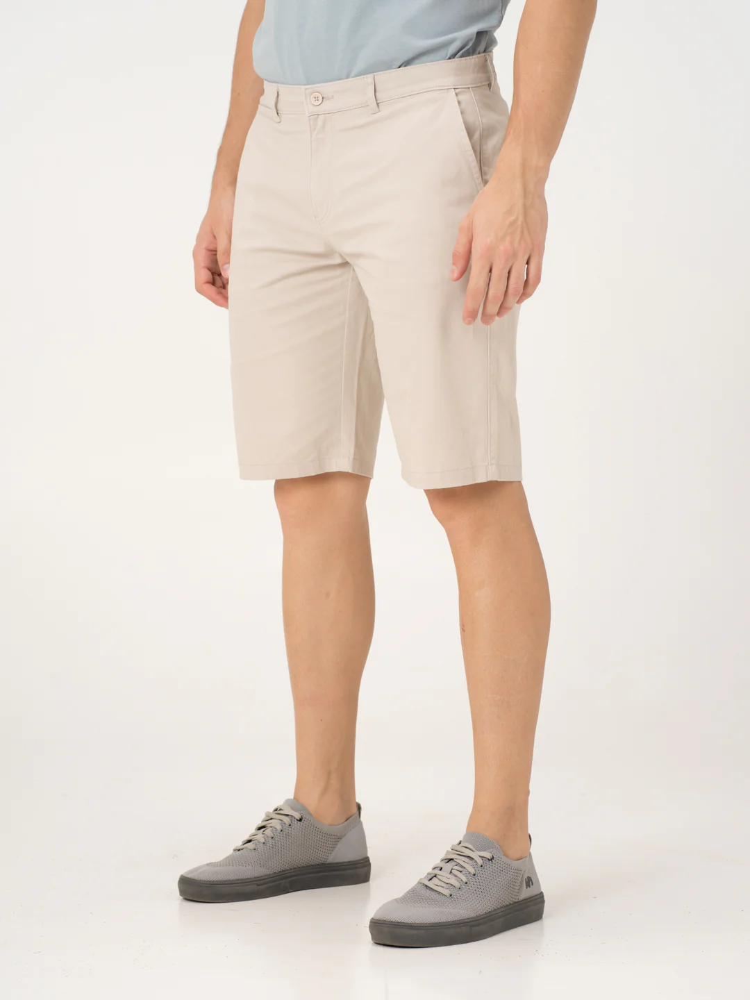 Claude Cream Stretch Chino Shorts - Image 6