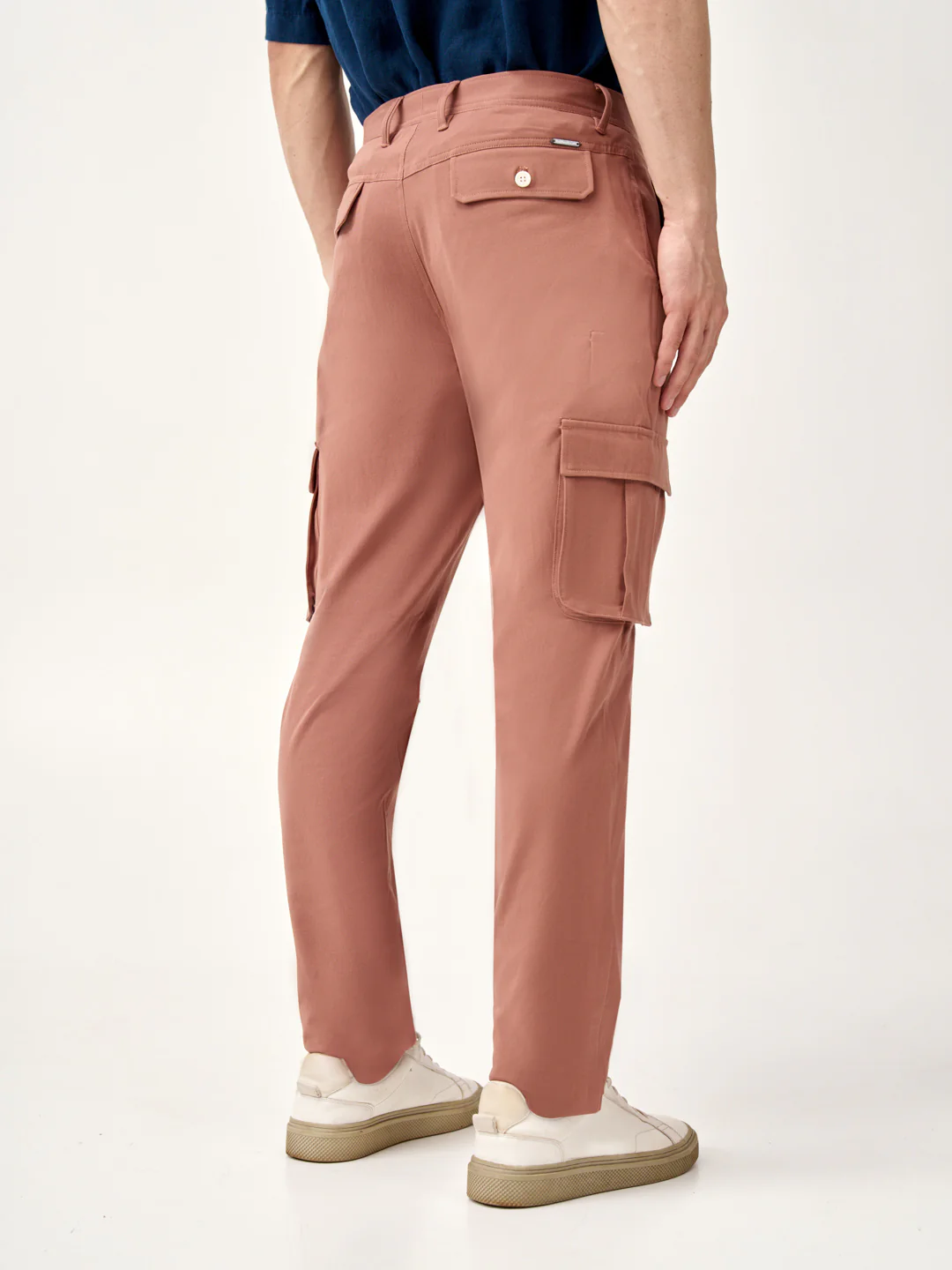 Clay Brown Stretch Cargo Pants - Image 10