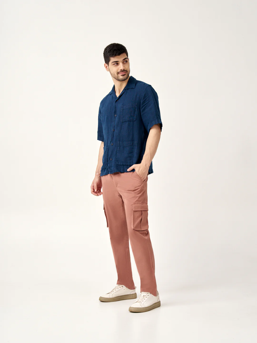Clay Brown Stretch Cargo Pants - Image 6