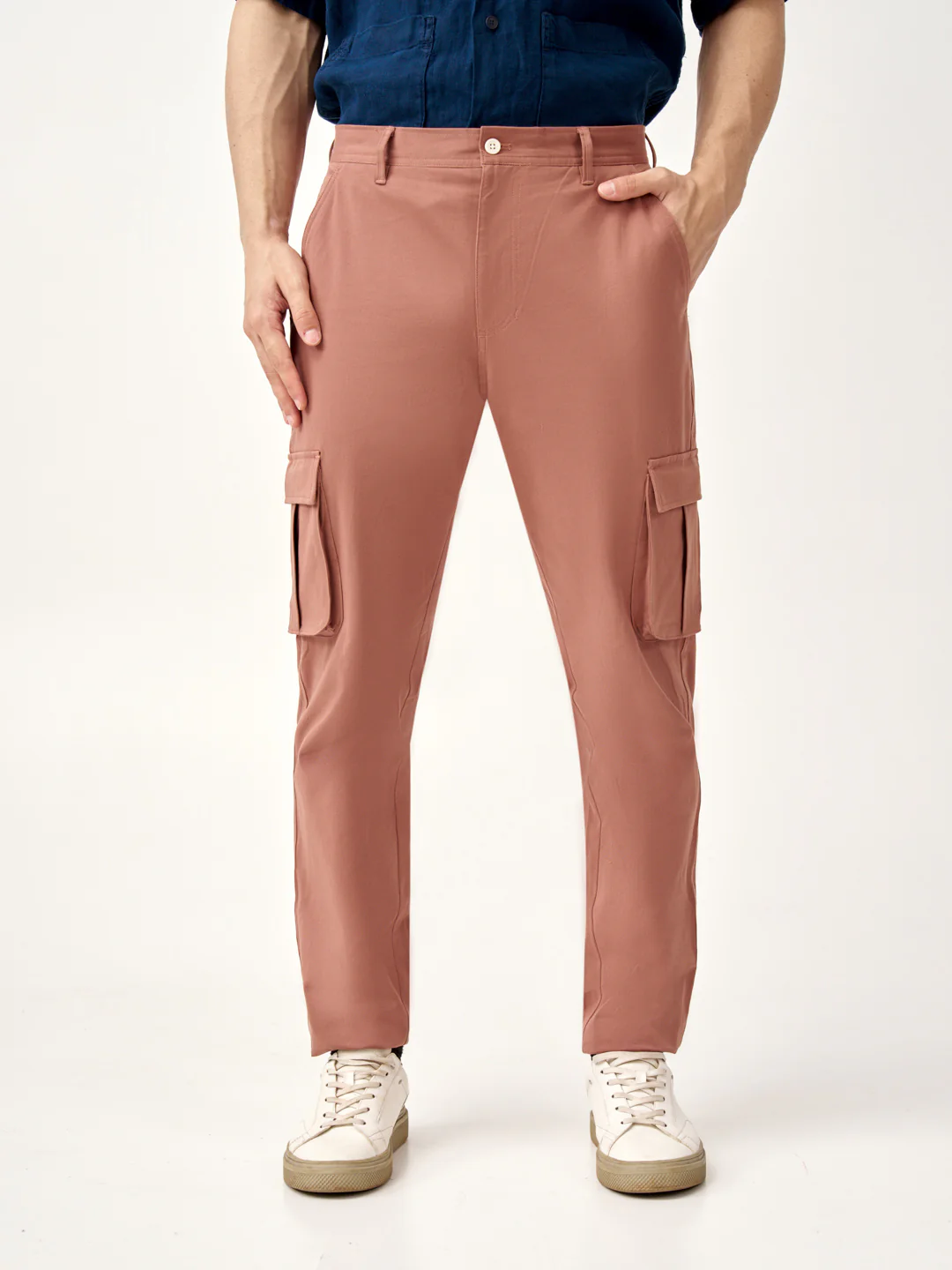 Clay Brown Stretch Cargo Pants - Image 9