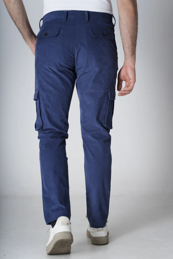 Columbia Blue Corduroy Stretch Cargo Pants - Image 7