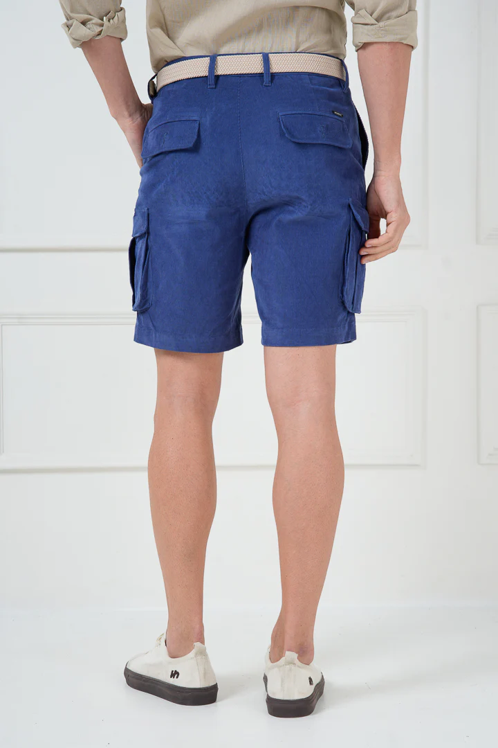 Columbia Blue Corduroy Stretch Cargo Shorts - Image 6