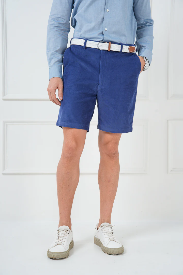 Columbia Blue Corduroy Stretch Chino Shorts - Image 5