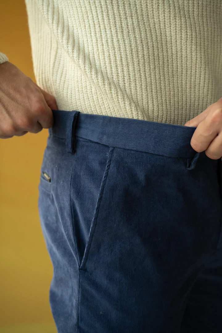 Columbia Blue Corduroy Stretch Pants - Image 3