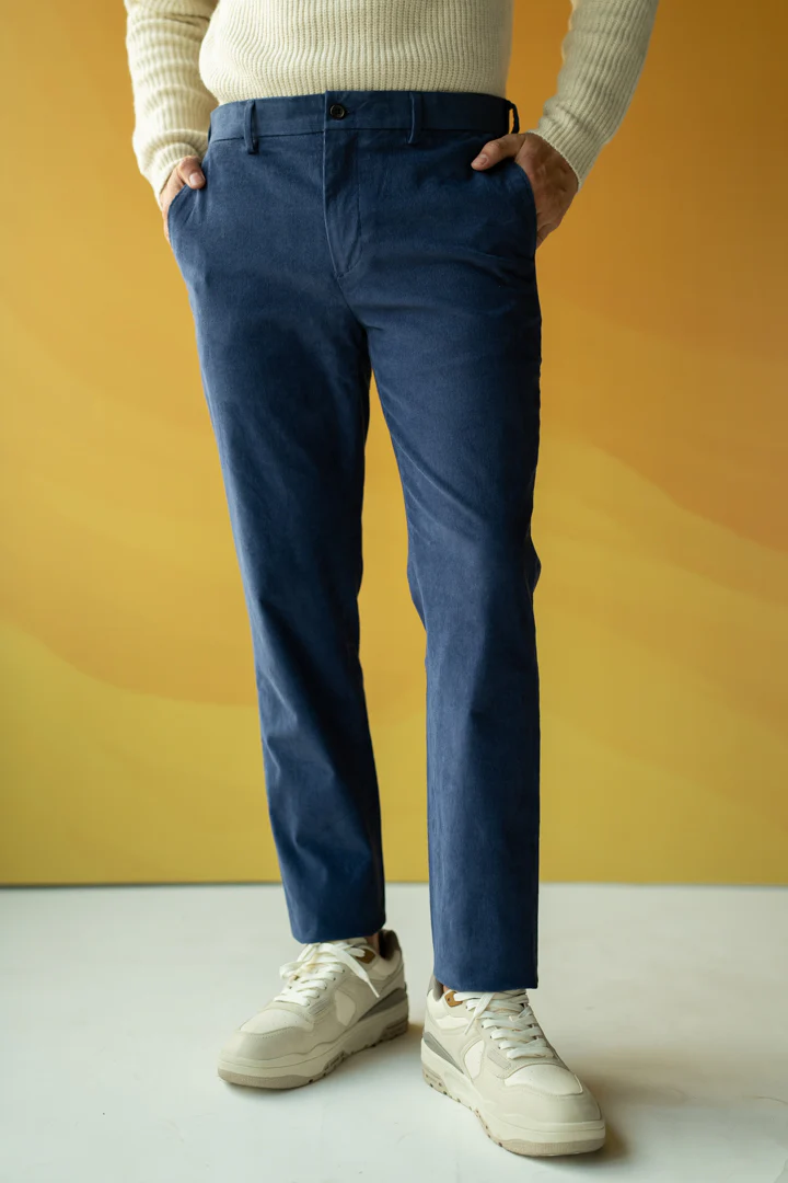 Columbia Blue Corduroy Stretch Pants - Image 5