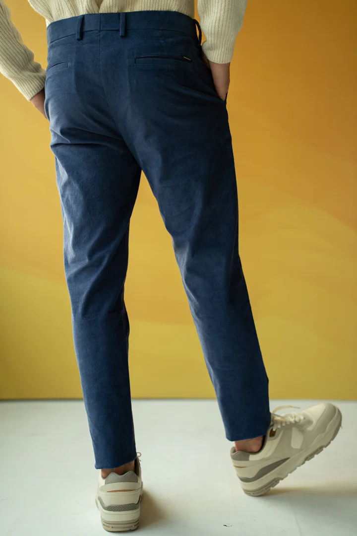 Columbia Blue Corduroy Stretch Pants - Image 6