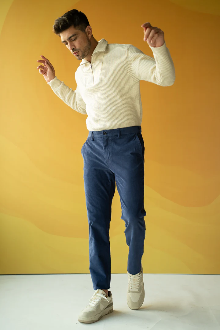 Columbia Blue Corduroy Stretch Pants - Image 7