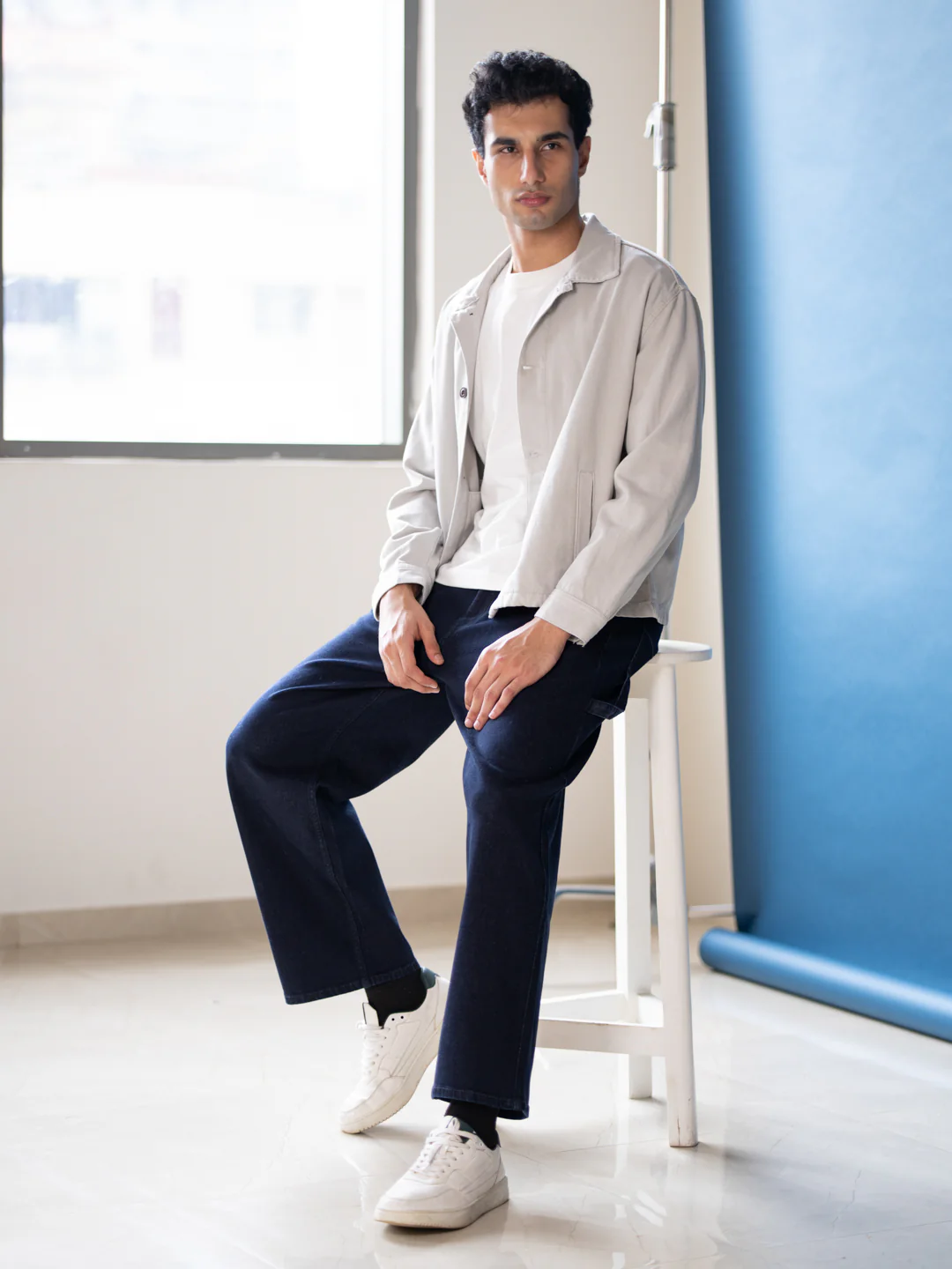 Combat Blue Baggy Fit Jeans - Image 5