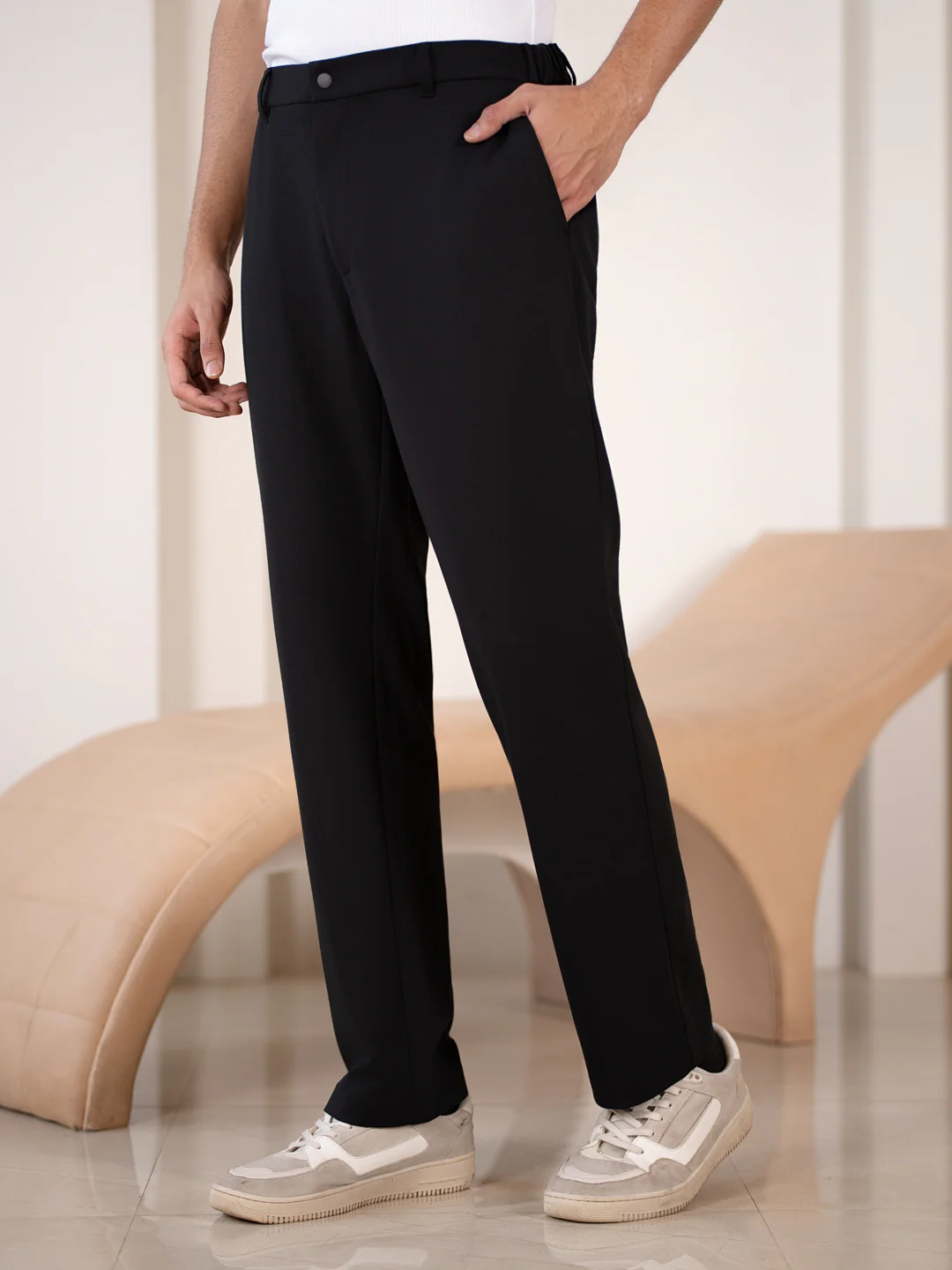 Compass Black Stretchable Travel Pants - Image 11