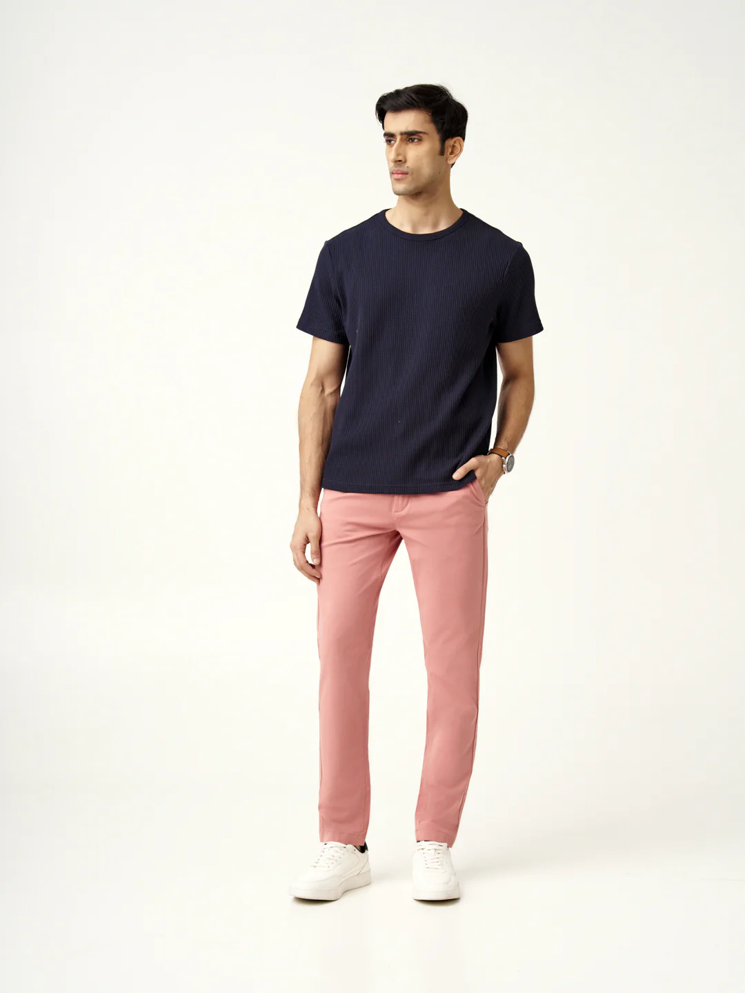 Coral Cotton Stretch Chinos - Image 6