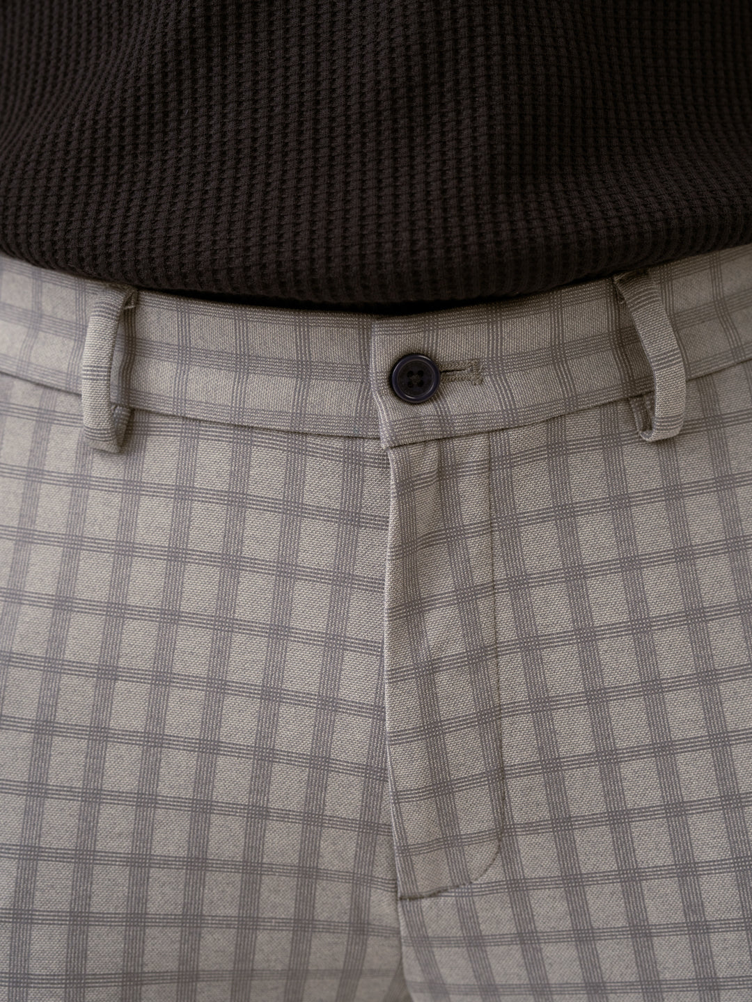 Crane Grey Window Checks Power-Stretch Pants - Image 5