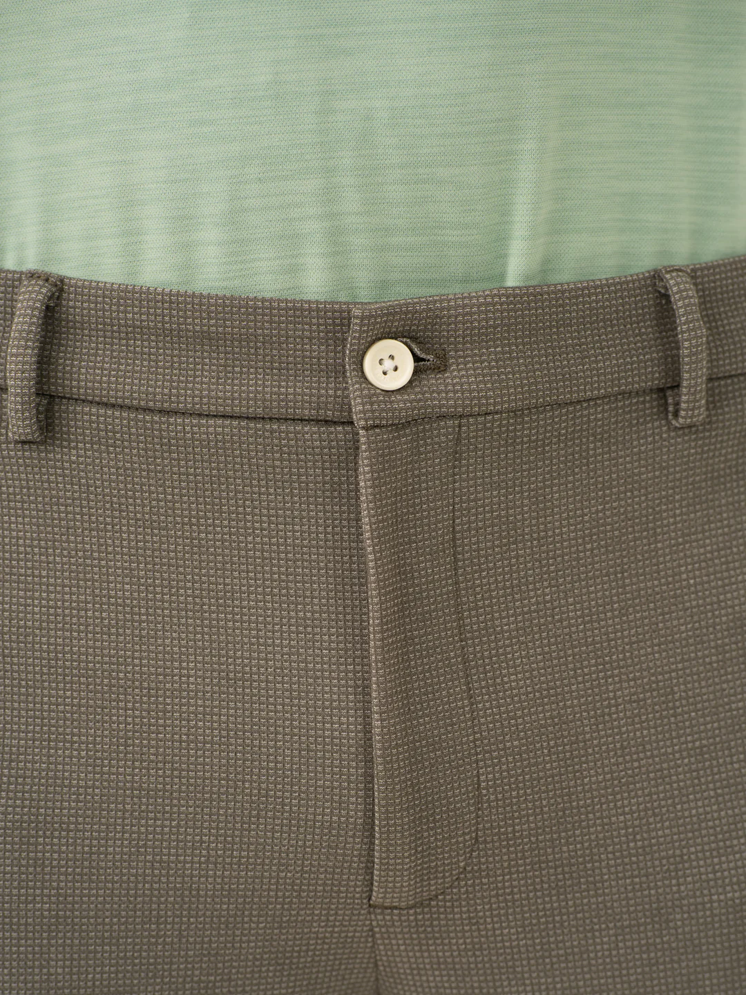 Crypto Green Waffle Textured Power-Stretch Pants - Image 11