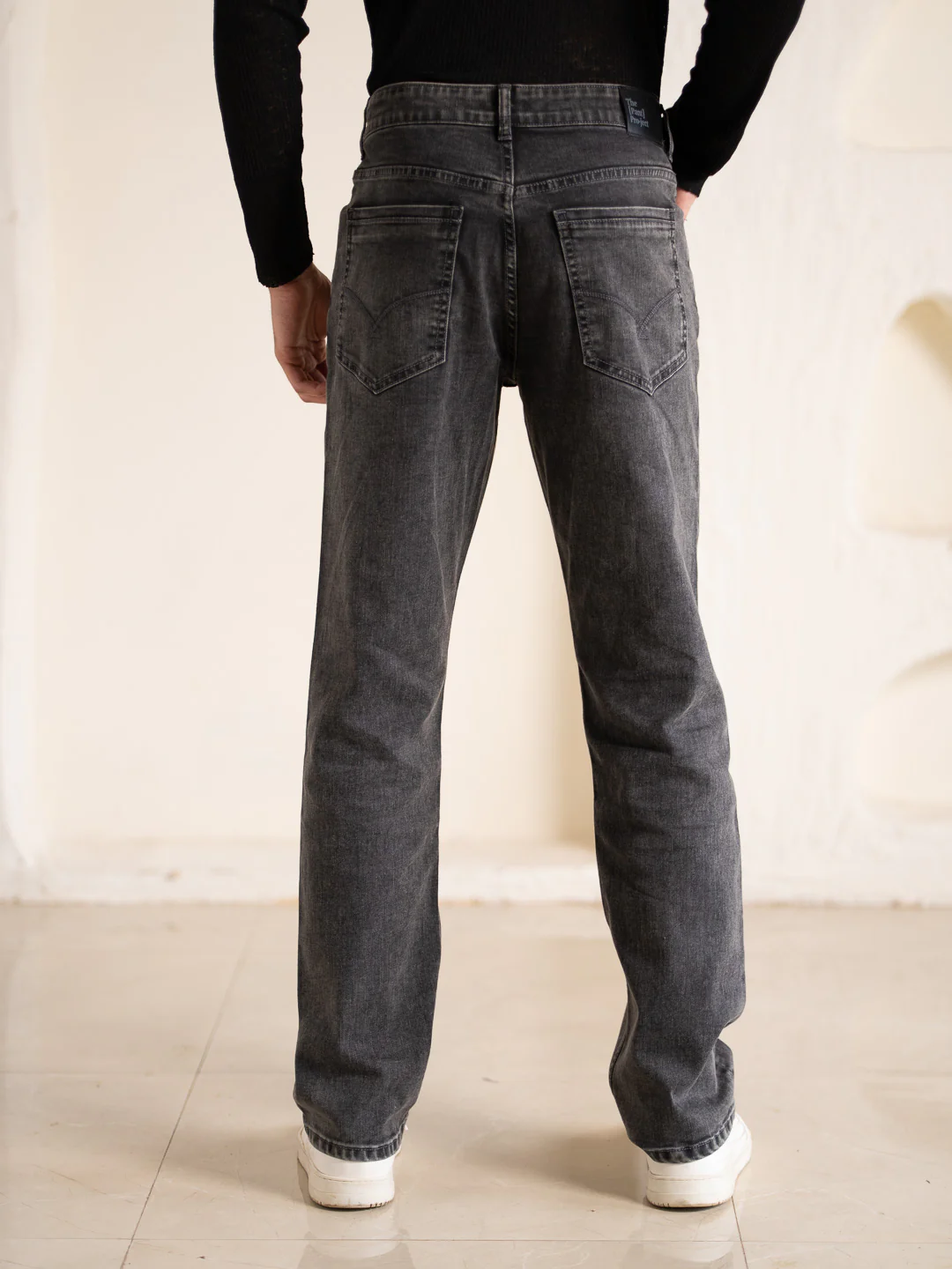 Cyclone Grey Cloud Wash Luxury Relaxed Fit Jeans - Image 5