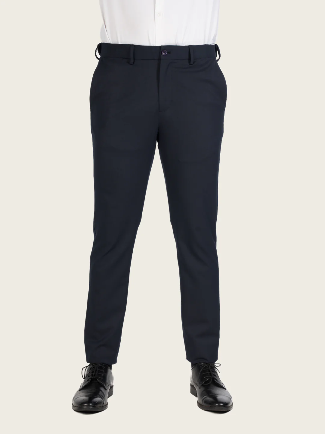 Wind Blue Water Repellent Slim Fit Stretch Formal Pants - Image 3