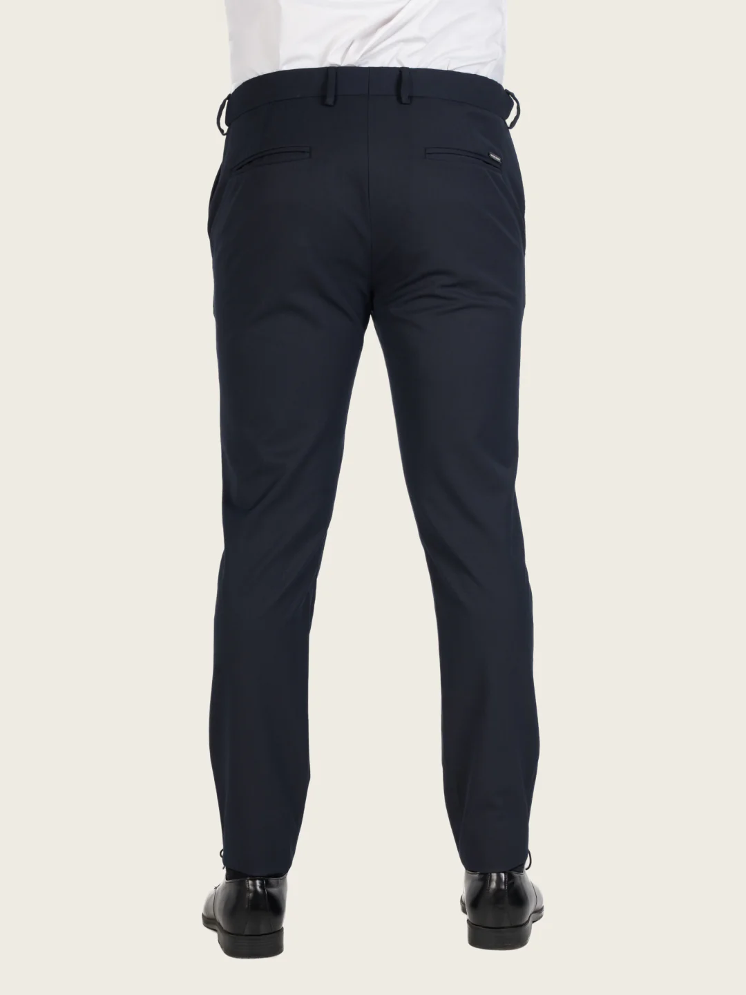 Wind Blue Water Repellent Slim Fit Stretch Formal Pants - Image 6