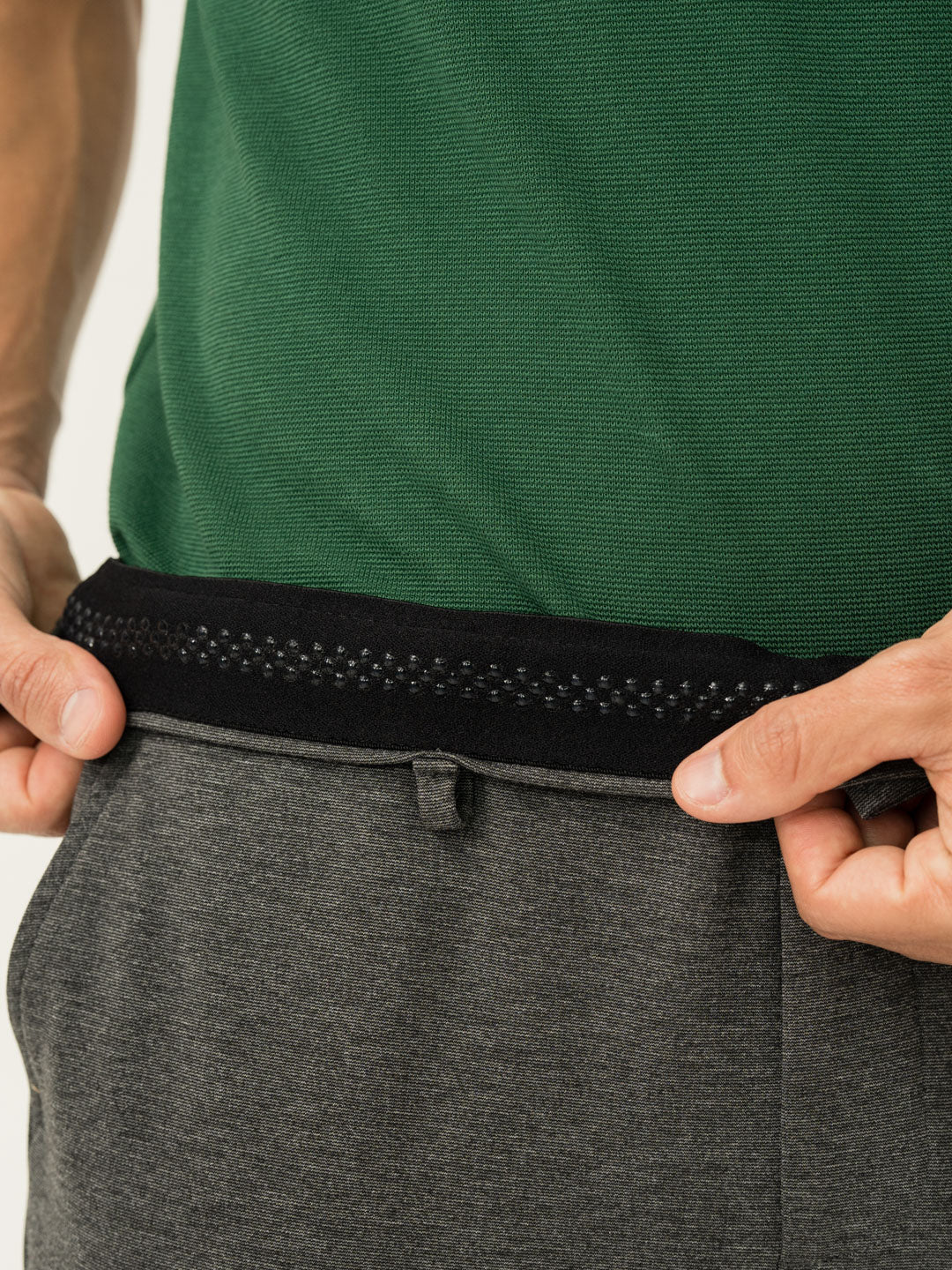 Dark Grey Slim Fit Power Stretch Pants - Image 4