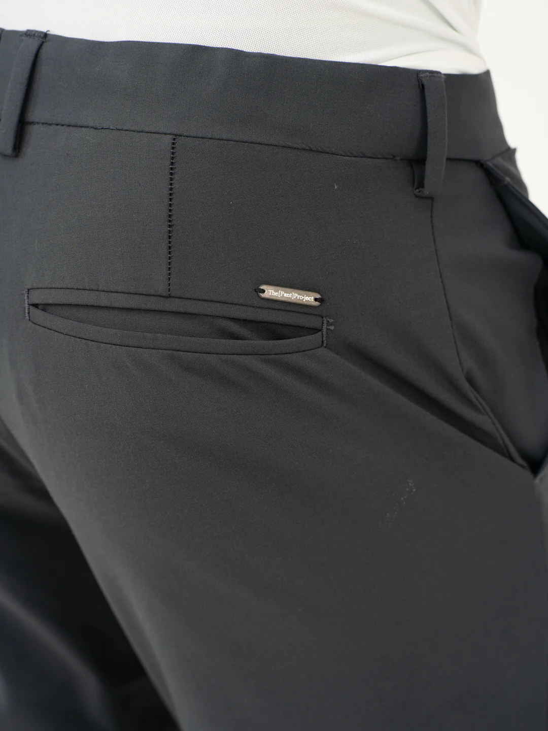 Dark Grey Stretch Formal Pants - Image 12