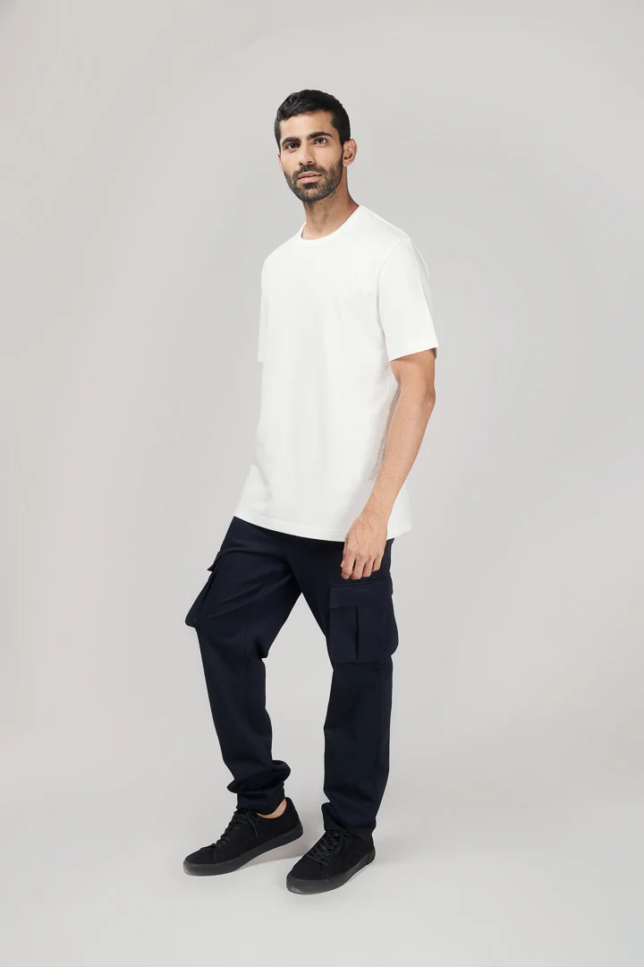 Dark Navy Power-Stretch Cargo Pants - Image 2