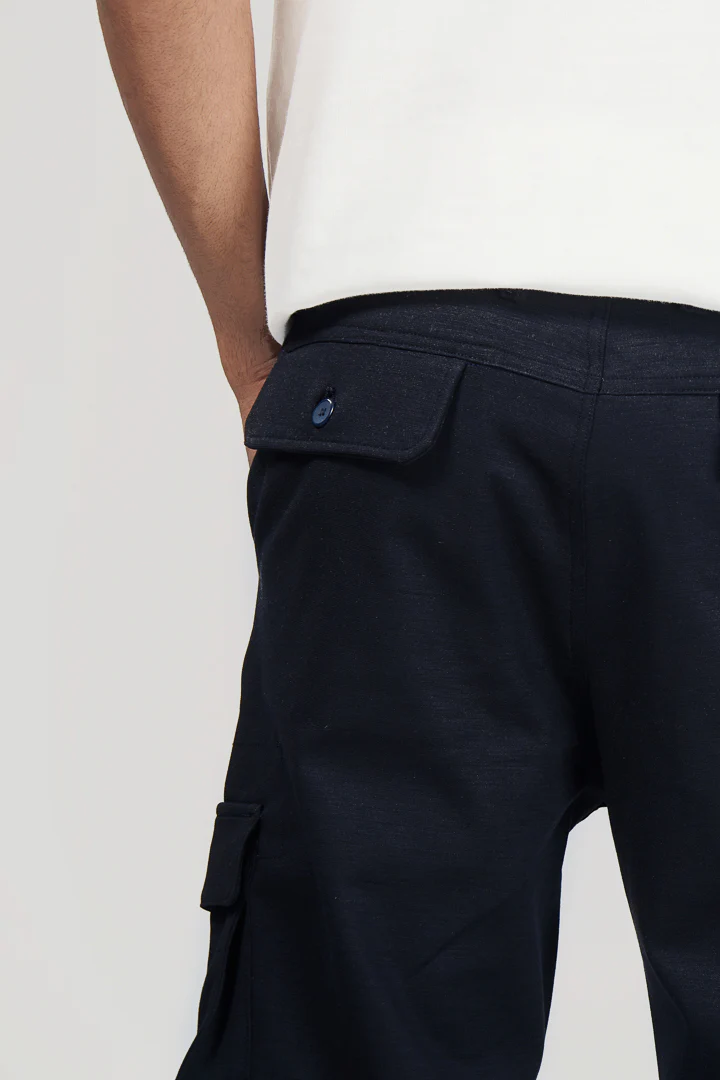 Dark Navy Power-Stretch Cargo Pants - Image 4