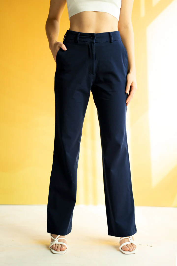 Dark Navy Power-Stretch Pants - Women - Image 5