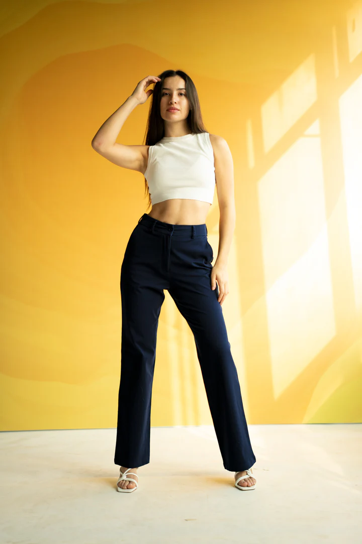 Dark Navy Power-Stretch Pants - Women - Image 7