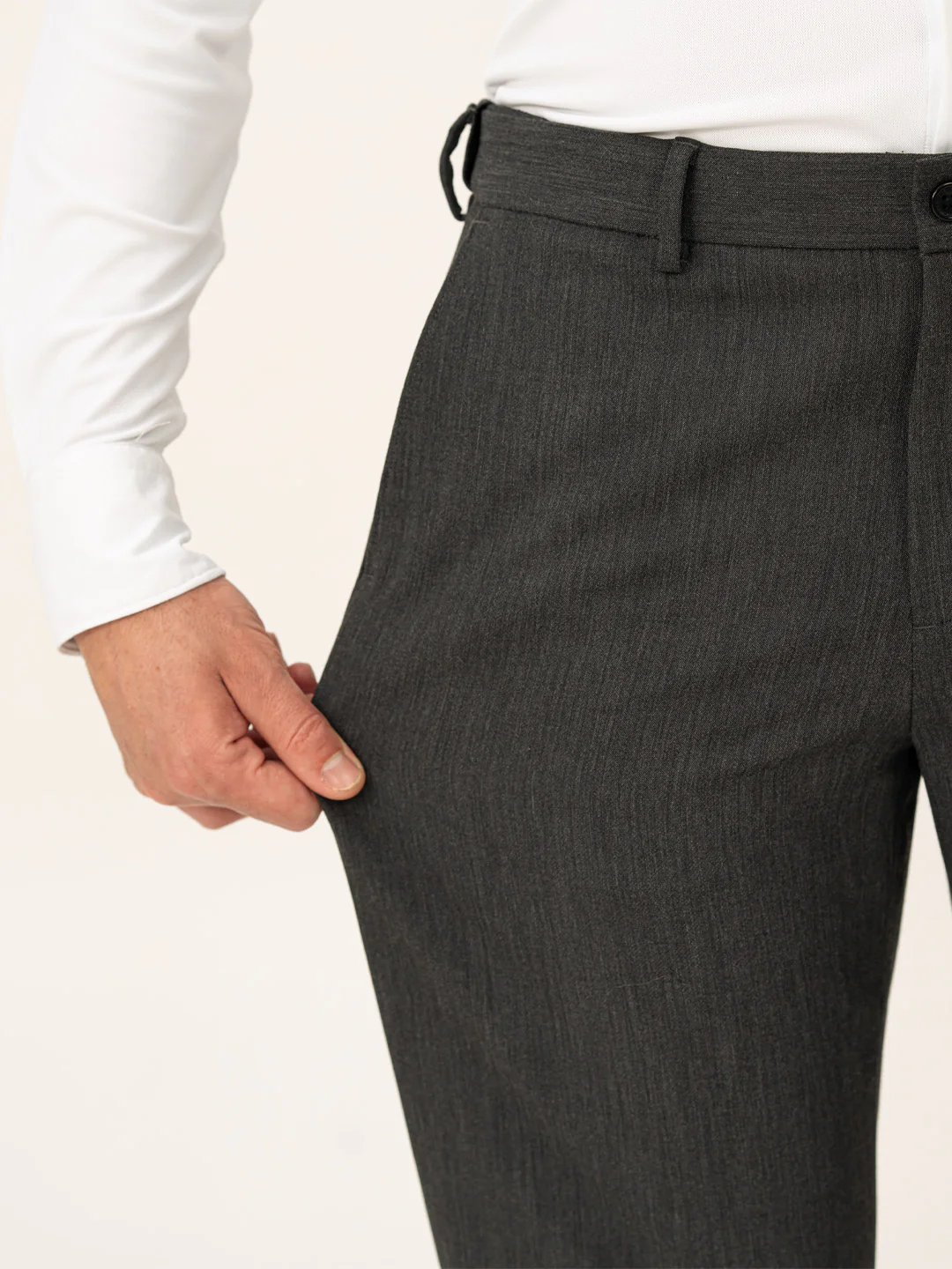 Decision Grey Pro.Stretch Formal Trousers - Image 3