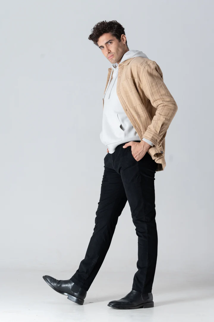 Black Corduroy Stretch Pants - Image 6
