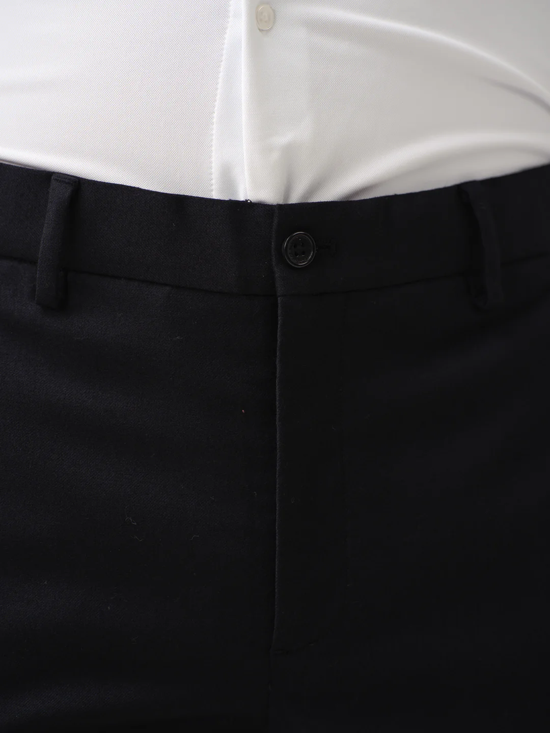 Deep Black Merino Wool Pants - Image 7