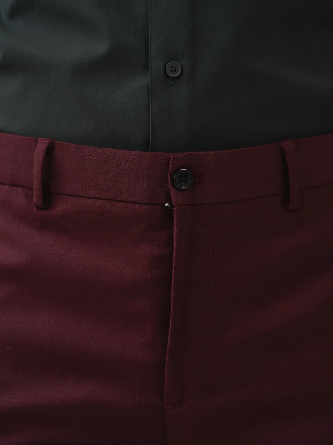 Deep Plum Merino Wool Pants - Image 7