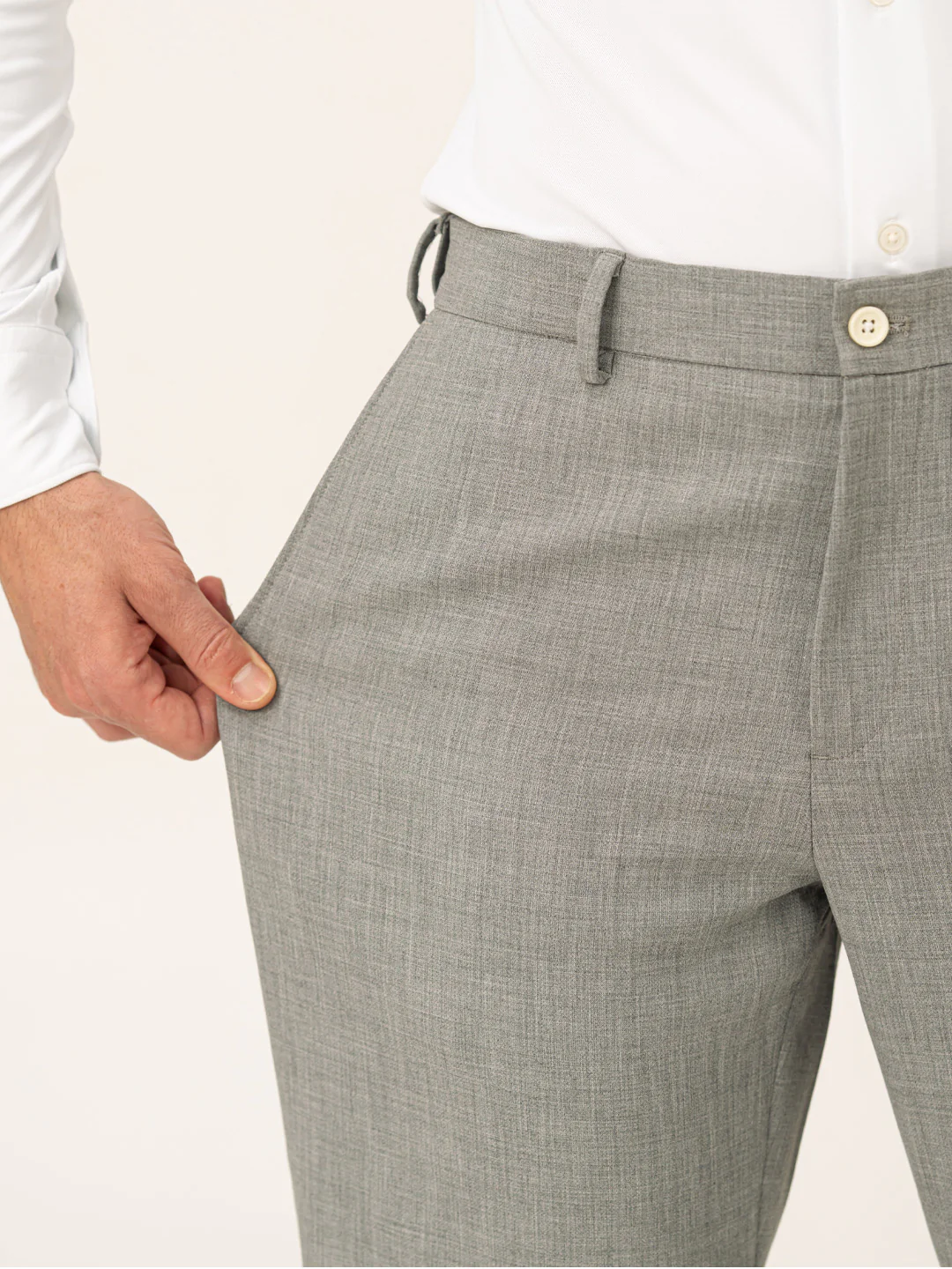 Director Grey Pro.Stretch Formal Trousers - Image 3