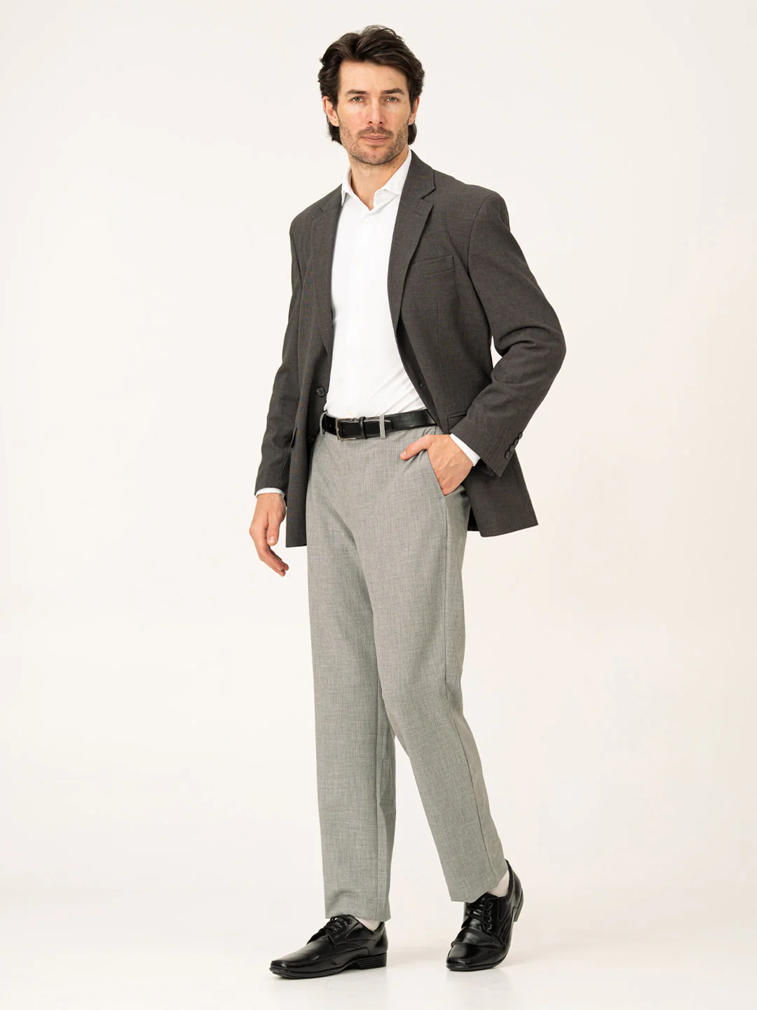 Director Grey Pro.Stretch Formal Trousers - Image 4