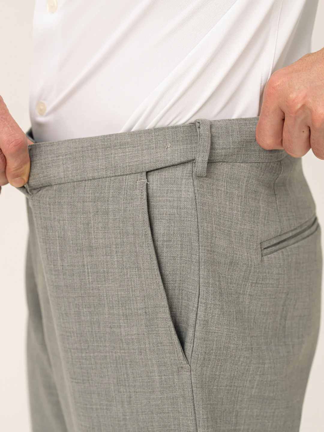 Director Grey Pro.Stretch Formal Trousers - Image 6