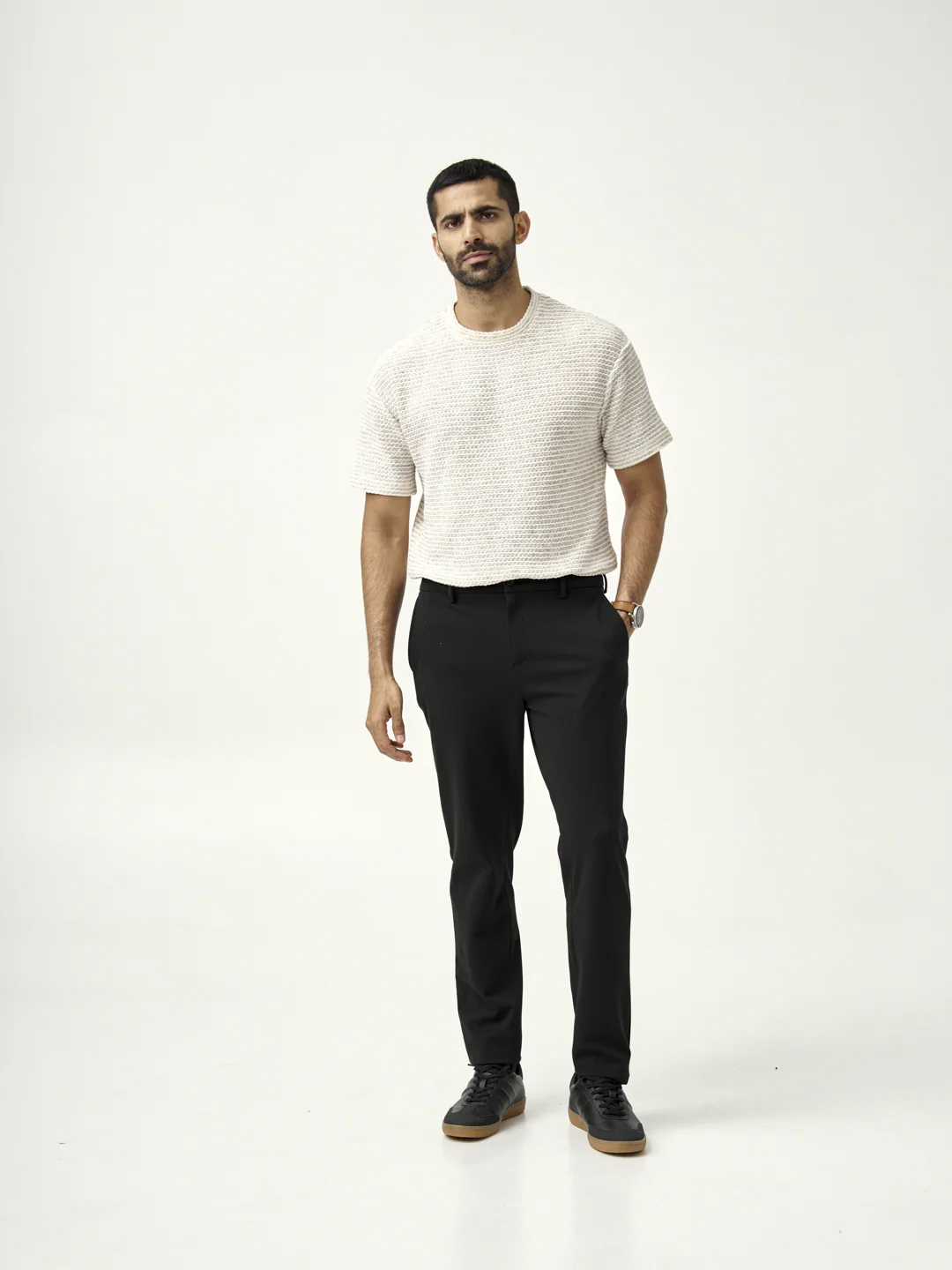 Double Black Houndstooth Power-Stretch Pants - Image 5
