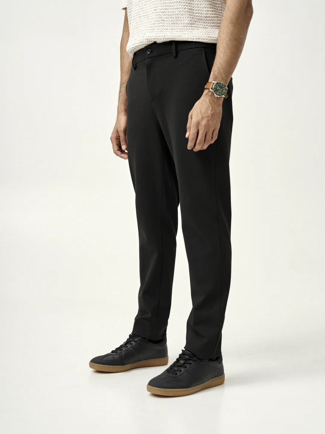 Double Black Houndstooth Power-Stretch Pants - Image 8