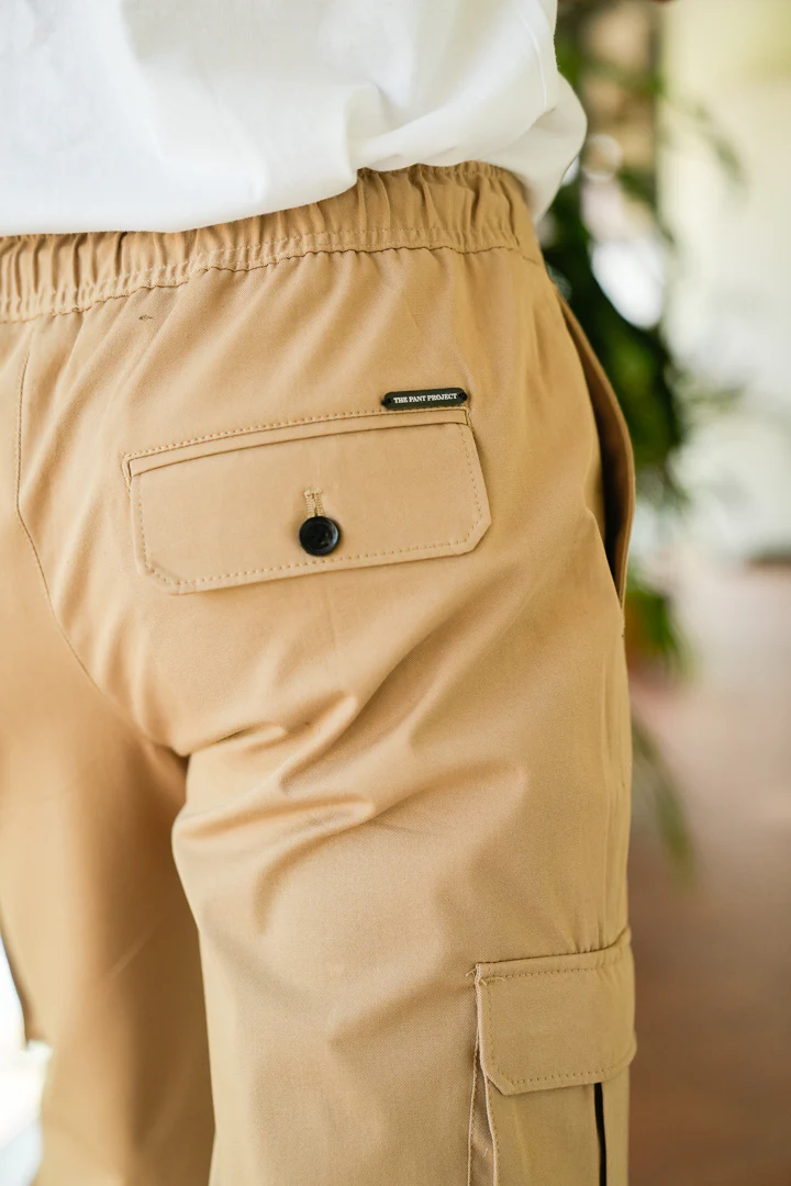 Earth Khaki Stretch Cargo Shorts - Image 5