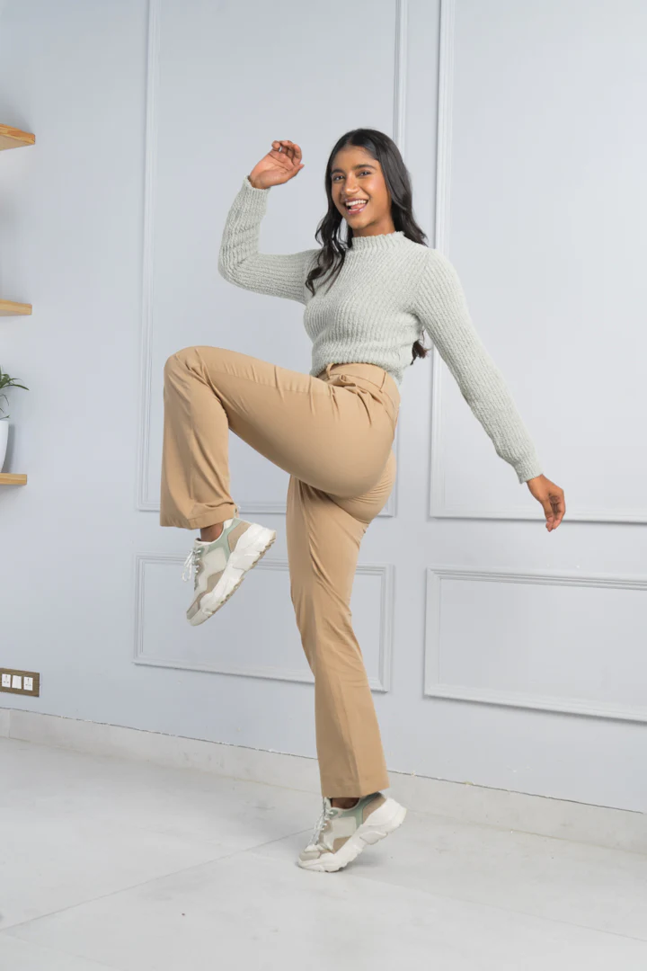 Earth Khaki Stretch Chino Pants - Women - Image 2
