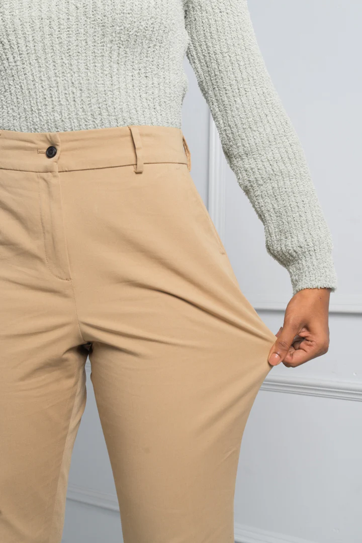Earth Khaki Stretch Chino Pants - Women - Image 3