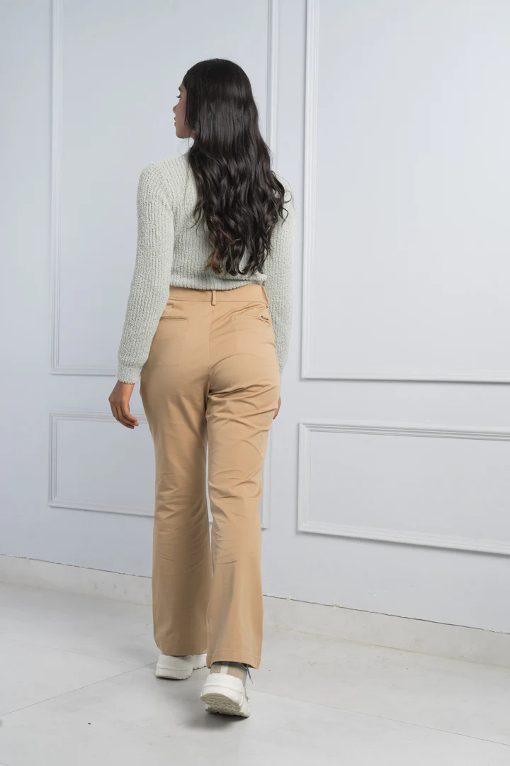 Earth Khaki Stretch Chino Pants - Women - Image 6
