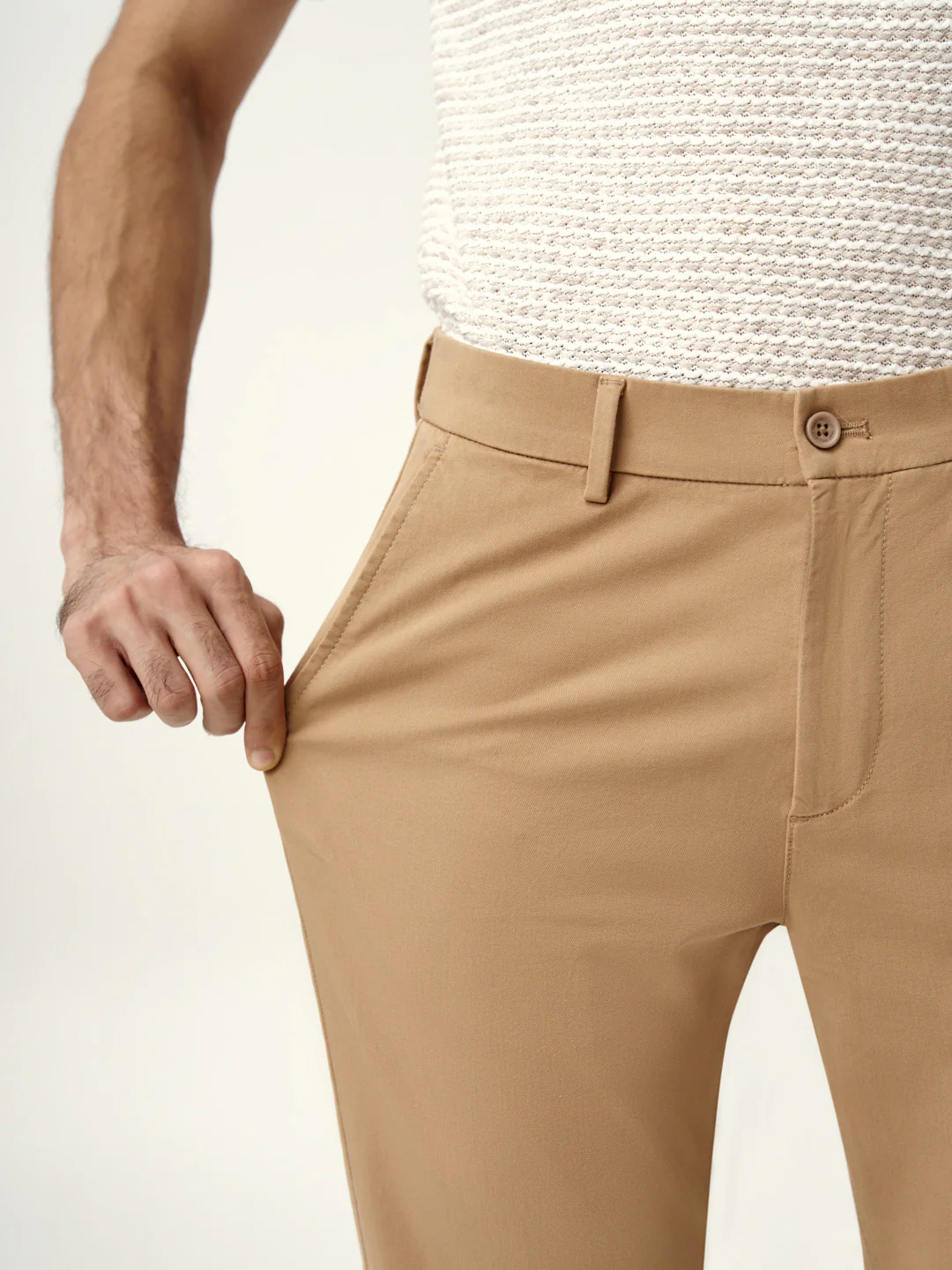 Earth Khaki Stretch Chinos - Image 3