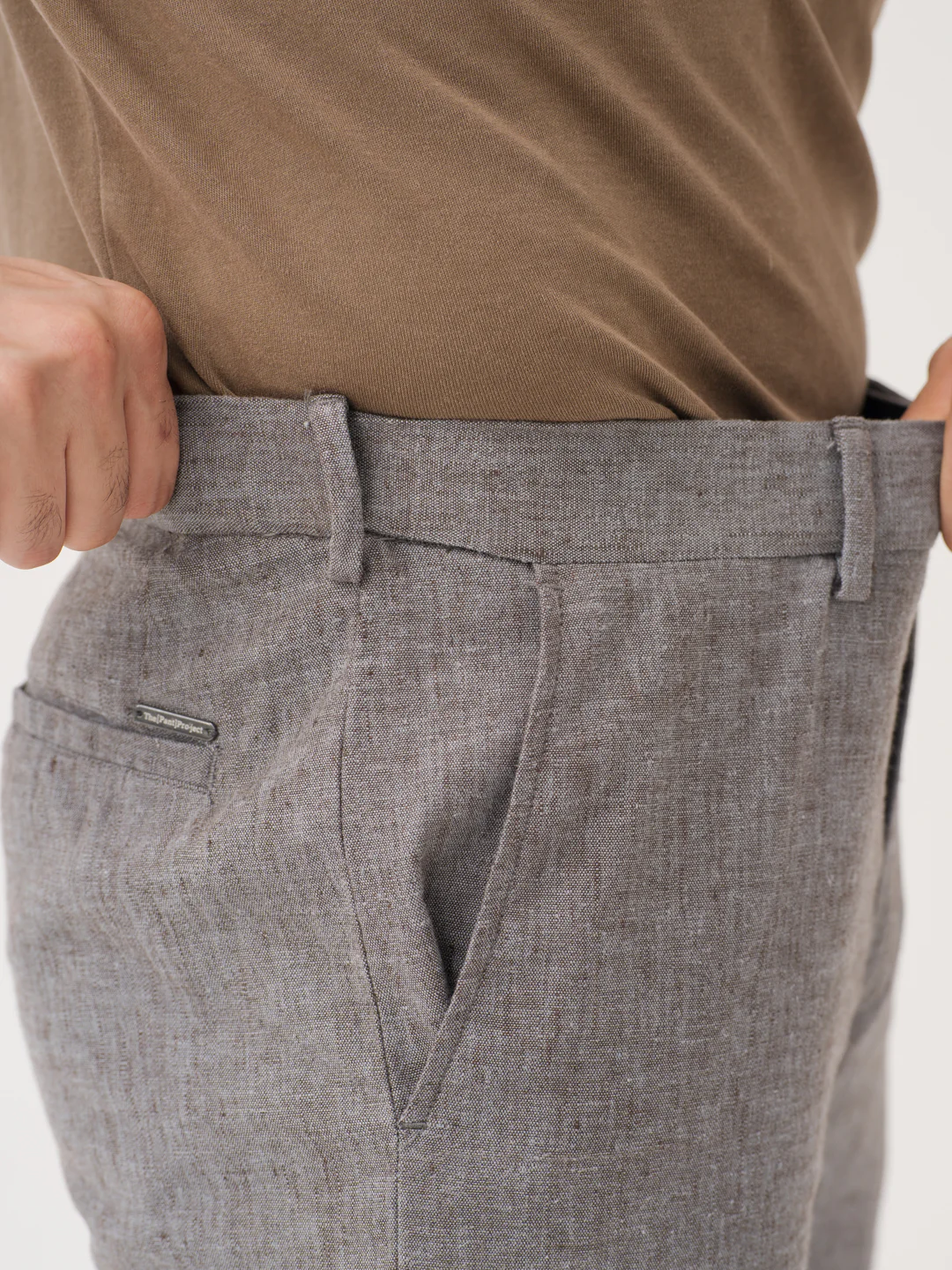 Earthkind Grey Linen Sorona Pants - Image 5