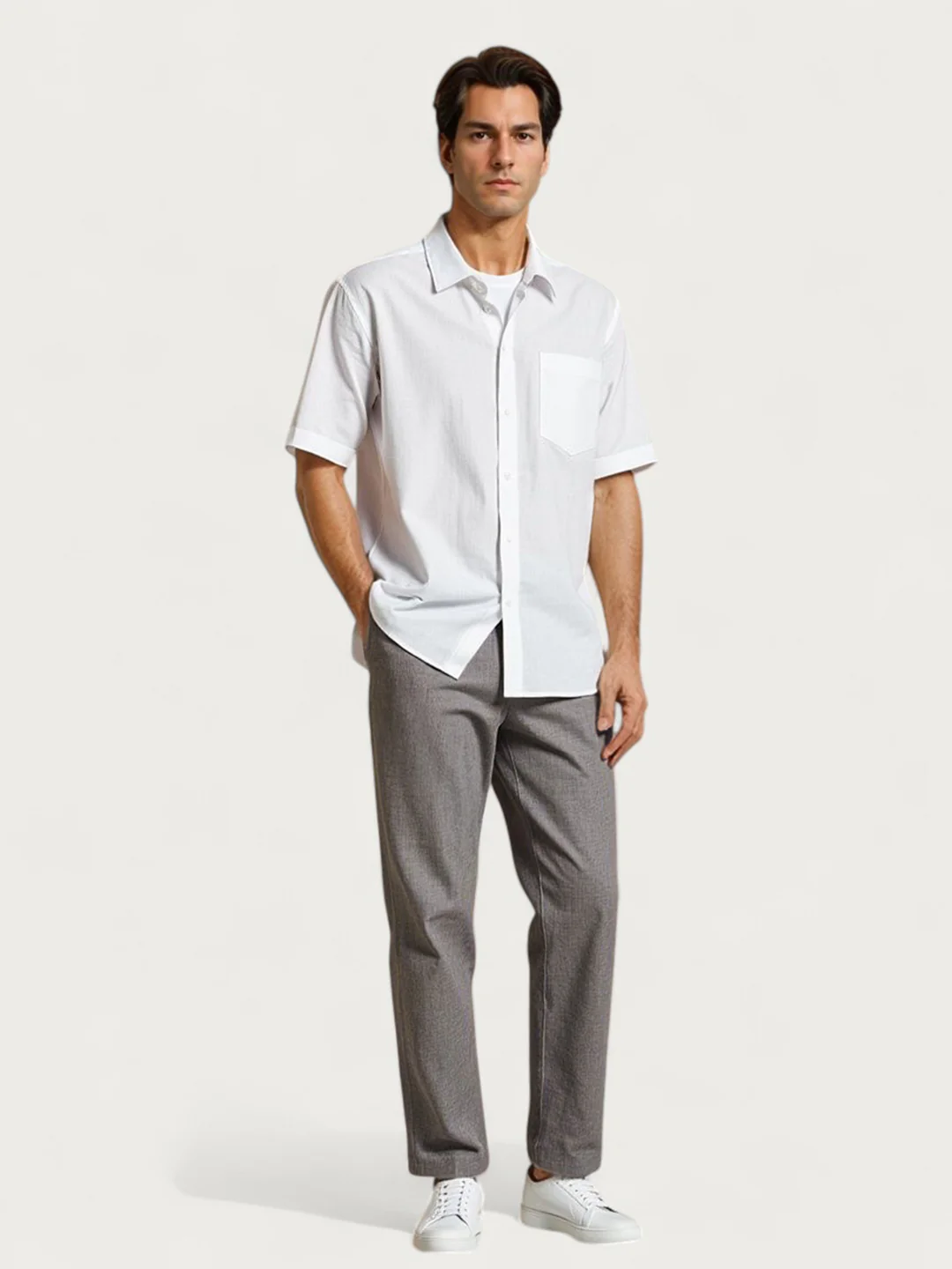 Earthkind Grey Linen Sorona Pants - Image 7