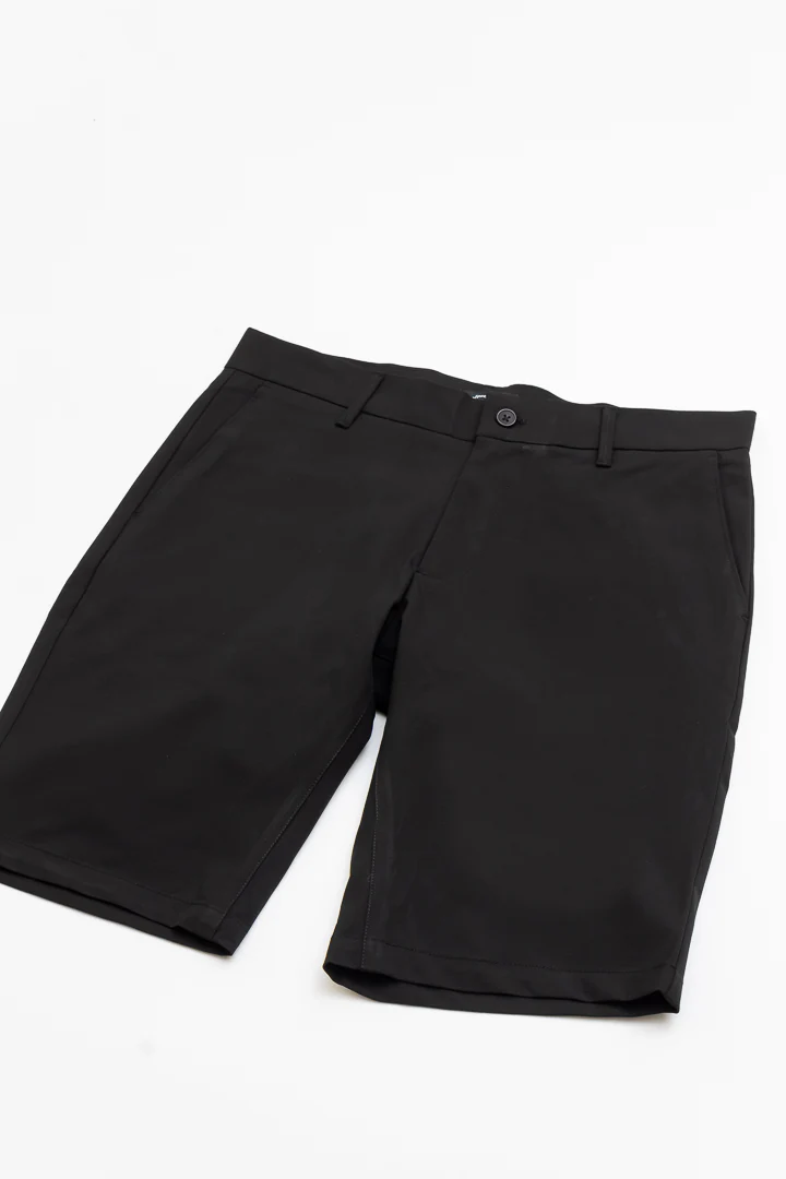 Ebony Black Stretch Chino Shorts - Image 7