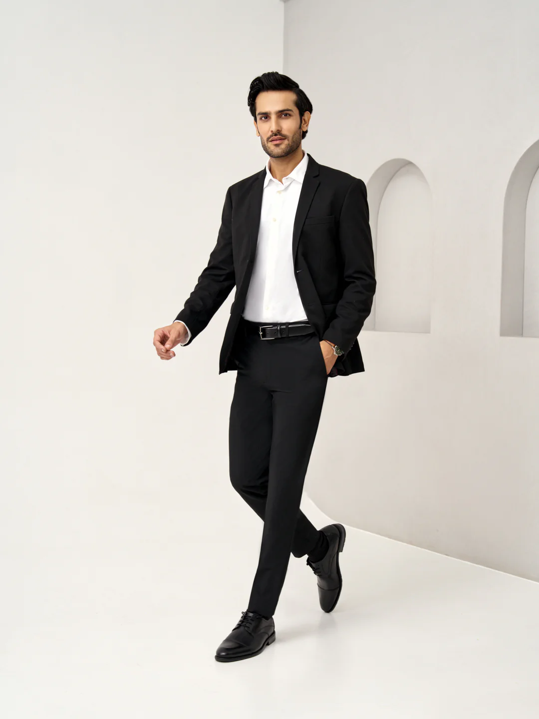 Ebony Black Stretch Pants - Image 6